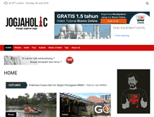Tablet Screenshot of jogjaholic.com